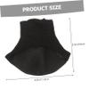 Baluue 4 Pairs Toeless Heel Socks for Men and Women Moisturizing Gel Heel Covers Soft Cotton Half Feet Socks for Crack Prevention and Comfortable in White Nude Black Blue view 2