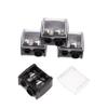 BUTIFULSIC 4pcs Double Eyebrow Pencil Sharpener for Women Compact Makeup Tool for Eyeliner and Lip Liner Pencils Precise Wood Sharpening Without Chipping Travel Friendly Black Random Color view 1