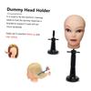Healifty Adjustable Wig Mannequin Head Stand with Strong Suction Base Durable and Flexible Hairdressing Display Holder for Styling and Training Compact and Stable Rack for Wigs and view 2