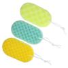 Baluue 3Pcs Bathing Sponge with Hanging Rope for Men Women Durable Soft Exfoliating Shower Body Sponges for Gentle Skin Cleansing and Moisture Absorption Comfortable Bath Tools for Daily view 1