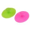 COOLHIYA 2pcs Silicone Facial Scrubber Pads Handheld Non Slip Cleansing Brush for All Skin Types Including Boy Girl and Seniors Mild Exfoliating Massage Pads in Small Grass Green and Rose view 1