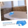 BUTIFULSIC Suction Cup Bathtub Pillow with Ergonomic Neck and Shoulder Support Comfortable Bath Head Rest Cushion for Spa Shower and Relaxation Supple Blue Foam Tub Pillow for Back Comfort view 2