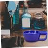 MAJORMENCH Ceramic Shaving Soap Bowl for Men Durable with Large Opening Mouth and Slip Base Thick Polished Edges for Easy Foaming and Use Blue Porcelain Shaving Container view 3