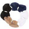 FRCOLOR 4 Pairs Gel Heel Protectors Toeless Socks Moisturizing Breathable Heel Covers for Crack Prevention Softening Rough Skin Durable Elastic Socks for Men and Women view 1
