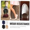 FRCOLOR 4 Pairs Gel Heel Protectors Toeless Socks Moisturizing Breathable Heel Covers for Crack Prevention Softening Rough Skin Durable Elastic Socks for Men and Women view 4
