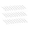 COOLHIYA 30Pcs Dual Ended Silicone Lip Mask Brush for Even Cosmetic Application Portable Makeup Lip Brush for Smooth Lipstick and Eyeshadow Use Transparent Half Coverage Beauty Tool view 1