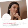 COOLHIYA 30Pcs Dual Ended Silicone Lip Mask Brush for Even Cosmetic Application Portable Makeup Lip Brush for Smooth Lipstick and Eyeshadow Use Transparent Half Coverage Beauty Tool view 4
