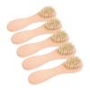 ETHZZLE 5pcs Manual Facial Cleansing Brush with Soft Wooden Handle Deep Cleansing Skin Care Tools for Pore Cleaning and Face Massage Durable and Gentle Exfoliator for Women view 1