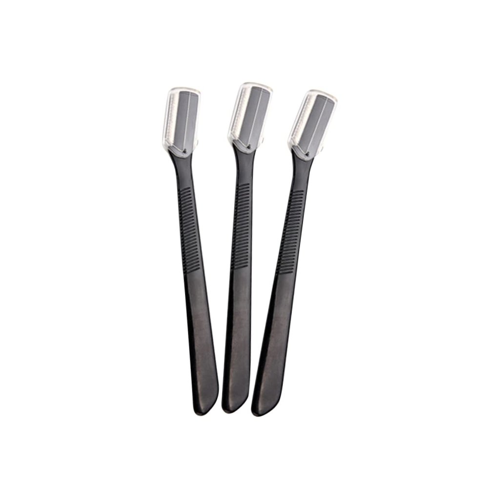 COSMEVIVI 12Pcs Safety Eyebrow Trimmer Lightweight Non Slip Grip Multi Function Eyebrow Razors Practical Makeup Accessories for Precise Grooming and Travel Friendly Use