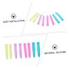 BUTIFULSIC 4 Pairs Silicone Cuticle Nipper Handle Covers Non Slip Protective Sleeve for Dead Skin Scissors Ergonomic Design Durable Safe Replacement for Manicure Tools Random Color view 3