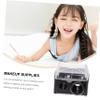 HAPINARY 4pcs Dual Eyebrow Liner Sharpener with Lid Compact Makeup Tool for Eyeliner and Brow Pencils Mess Shavings Collector Durable Black Pencil Sharpener for Women Random Color view 2