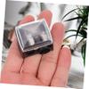 MUCKLILY 4pcs Dual Makeup Pencil Sharpeners for Eyebrow and Lip Liner Durable Manual Cosmetic Sharpening Tool for Small and Pencils Portable Black Random Color view 2