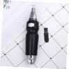 BELLIFFY Electric Nose Ear Hair Trimmer Rotary Shaver for Men Women Safe Facial Hair Clipper with Skin Protecting Cone Painless Motorized Grooming Device Black view 4
