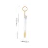 ETHZZLE 10 pcs Eyelash Lash Brushes with Tubes and Keychain Portable Lightweight Crystal Lash Comb for Women and Stylish Gift Storage and Convenient Carry view 2