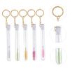 ETHZZLE 10 pcs Eyelash Lash Brushes with Tubes and Keychain Portable Lightweight Crystal Lash Comb for Women and Stylish Gift Storage and Convenient Carry view 3