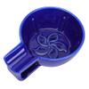 COSMEVIVI Ceramic Shaving Soap Bowl for Men Wide Mouth Foaming Cup with Large Capacity for Dense Elastic Lather Portable Handle Design for Easy Use and Durable Home Barber Tool Blue view 1