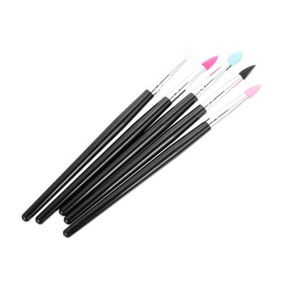Beatifufu 5Pcs Silicone Makeup Brushes for Precise Lipstick Application and Eyeshadow Sequin Use Skin Friendly Durable Cosmetic Lip and Eye Shadow Tools with Comfortable Easy Clean Silicone