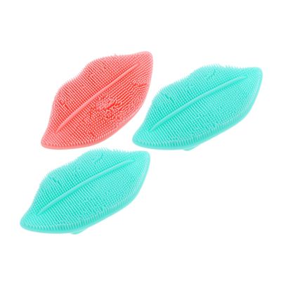 COSMEVIVI 3pcs Facial Cleansing Brush Silicone Face Cleaner for Women Deep Pore Cleaning Soft Lip and Facial Brush Gentle Exfoliator for Sensitive Skin Travel Friendly Random Color