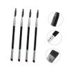 VALICLUD 6Pcs Double Ended Brow Makeup Brushes with Eyebrow Brush and Spoolie for and Handle Soft Artificial Bristles for Precise Eyebrow and Eyelash Grooming view 2