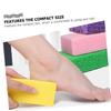 CATIEBYE 4pcs Foot Sole Exfoliating Trimmers Durable PU Pedicure Files for Hard Dead Skin Removal and Callus Treatment Washable Handheld Foot Files for Men Women and Elders view 3