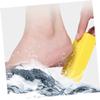 CATIEBYE 4pcs Foot Sole Exfoliating Trimmers Durable PU Pedicure Files for Hard Dead Skin Removal and Callus Treatment Washable Handheld Foot Files for Men Women and Elders view 4