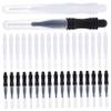 BELLIFFY 60 pcs Micro Eyebrow Lamination Brush with Cap Portable Tiny Brow Spoolies for Precise Hair Stroke Application Lightweight Compact Brow Brush for Makeup and Eyelash Extensions view 1