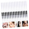 BELLIFFY 60 pcs Micro Eyebrow Lamination Brush with Cap Portable Tiny Brow Spoolies for Precise Hair Stroke Application Lightweight Compact Brow Brush for Makeup and Eyelash Extensions view 4