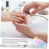 ASAKKURA 4 Pairs Silicone Cuticle Scissors Handle Sleeves Non Slip Protective Covers for Manicure Tools Easy to Install Durable Flexible Nail Trimmer Grip Enhancer Random Color view 2