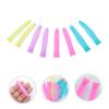 ASAKKURA 4 Pairs Silicone Cuticle Scissors Handle Sleeves Non Slip Protective Covers for Manicure Tools Easy to Install Durable Flexible Nail Trimmer Grip Enhancer Random Color view 3