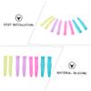 ASAKKURA 4 Pairs Silicone Cuticle Scissors Handle Sleeves Non Slip Protective Covers for Manicure Tools Easy to Install Durable Flexible Nail Trimmer Grip Enhancer Random Color view 4