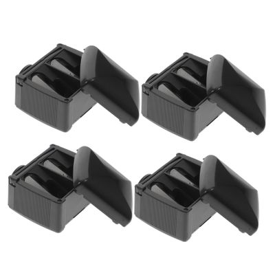Beavorty 4pcs Double Makeup Pencil Sharpener for Eyebrow and Eyeliner Pens Durable Manual Brow Pen Sharpener with Fine Craftsmanship Portable Cosmetic Tool for Women Random Color