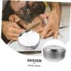 Healvian Stainless Steel Men Shaving Bowl with Lid Durable Practical Shaving Cream Soap Container Compact for Home Bathroom Barber Shop Salon Use Simple Design Men Silver view 3