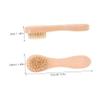 AUTSUPPL 5pcs Wooden Facial Cleansing Brush for Women Soft Bristle Exfoliating Face Scrubber for Deep Skin Cleaning Portable Lightweight Face Wash Tool for Travel and Daily Use view 2