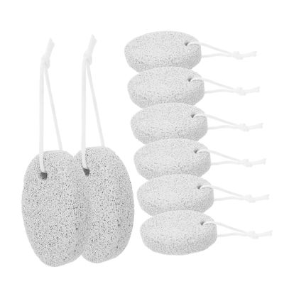 FRCOLOR 8pcs Oval Pumice Stones for Foot Care Portable Dead Skin Remover Callus Removing Scrubber for Pedicure and Hand Use Lightweight Foot Rasp