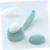WOONEKY Manual Silicone Facial Brush for Deep Cleansing and Blackhead Removal Food Grade Soft Silicone with Long Handle Design Gentle Face Cleaner Brush for and Comfortable Massage view 4