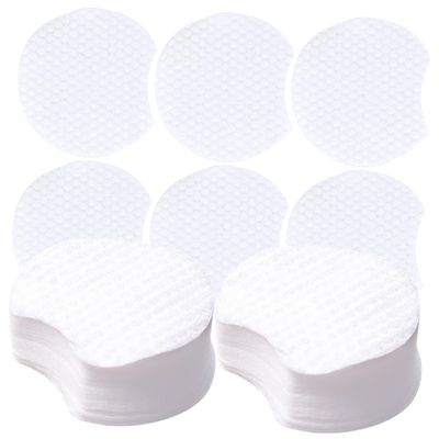BUTIFULSIC 1200Pcs Disposable Half Remover Pads Non Woven Thick Facial Cleansing Rounds for Women Skin Friendly Soft Exfoliating and Oil Removal