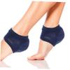 BESTYASH 4 Pairs Gel Heel Socks for Women Moisturizing Toeless Covers with Comfortable Gel Lining Reusable Cracked Heel Repair Protectors for Dry Rough Skin Peeling Foot Care in White Nude view 3