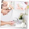 Beaupretty Soft Bristle Face Cleaning Brush Gentle Facial Scrubber for Deep Cleansing and Massage Multifunctional Handheld Face Brush for Home and Travel Use Comfortable Grip Design White view 4