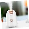 COOLHIYA Moisturizing Facial Steamer Abs Nano Face Humidifier for Home Use Deep Pore Cleansing and Skin Hydration Enhances Toner Absorption and Makeup Longevity Ivory White US Plug view 4