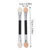 Beatifufu 30pcs Dual Ended Eyeshadow Makeup Sticks Durable Aluminum Tube Cosmetic Applicators for Party Wedding Daily Use Eye Makeup Application Tool Women view 2