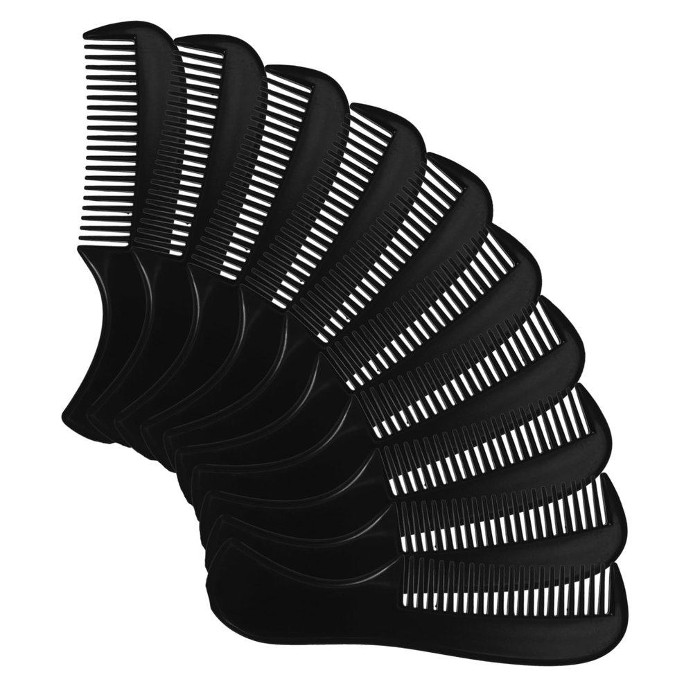 AUTSUPPL 10pcs Mini Beard Combs for Men Pocket Hair Styling Grooming Tool Durable Plastic Material Compact for Easy Travel and Precise Beard Care