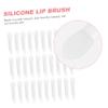 Ipetboom 30Pcs Double Ended Silicone Lip Brushes for Makeup Lipstick Applicators Durable Lip Balm Brush for Even Mask Application and Gloss Coverage Portable Cosmetic Tool view 3