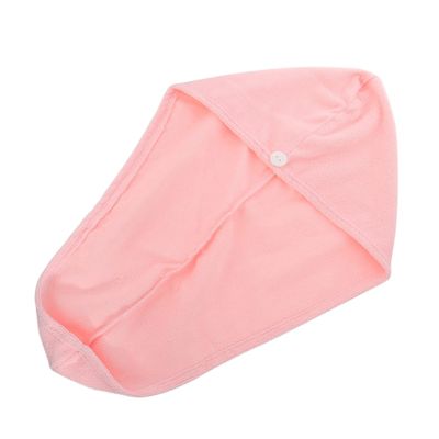 MERRYHAPY Quick Drying Microfiber Hair Dry Wrap Cap for Bath and Spa Thickened Absorbent Turban Towel for Long Hair Care and Fast Water Absorption Reusable Pink Head Wrap for Shower and