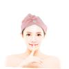 MERRYHAPY Quick Drying Microfiber Hair Dry Wrap Cap for Bath and Spa Thickened Absorbent Turban Towel for Long Hair Care and Fast Water Absorption Reusable Pink Head Wrap for Shower and view 3