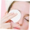 PartyKindom 900Pcs Non Woven Face Makeup Pads for Women and Supple Elastic Facial Remover Cloths Half Round Thickened Cotton with Texture for Cleansing and Oil Removal view 4