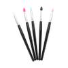 ASAKKURA 5Pcs Silicone Eyeshadow Brushes Non Stick Eye Makeup Applicators with Comfortable Handles for Women and Professional Beauty Supply for Precise Lipstick and Blush Application view 1