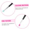 ASAKKURA 5Pcs Silicone Eyeshadow Brushes Non Stick Eye Makeup Applicators with Comfortable Handles for Women and Professional Beauty Supply for Precise Lipstick and Blush Application view 3