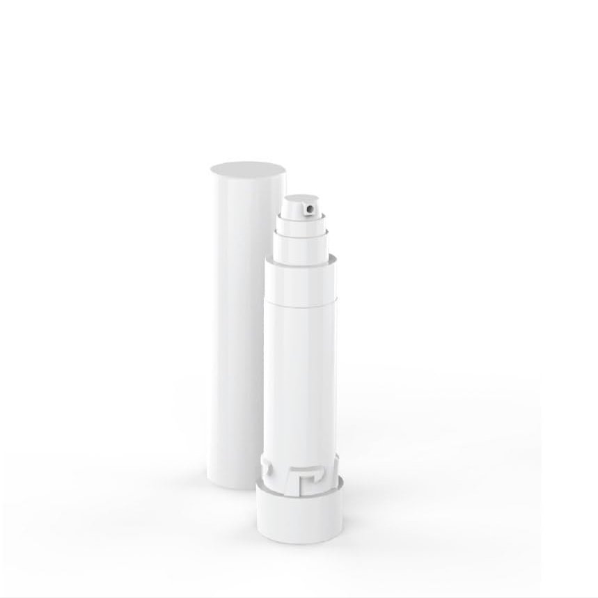 10ml Pump Bottle with Child-Resistant lid, White