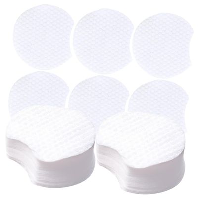 VICASKY 1200Pcs Thick Disposable Makeup Remover Pads Semi Face Cleaning Pads with Embossed Texture Non Woven for Gentle Oil and Cosmetic Removal Practical Facial Cleansing Tools for Daily