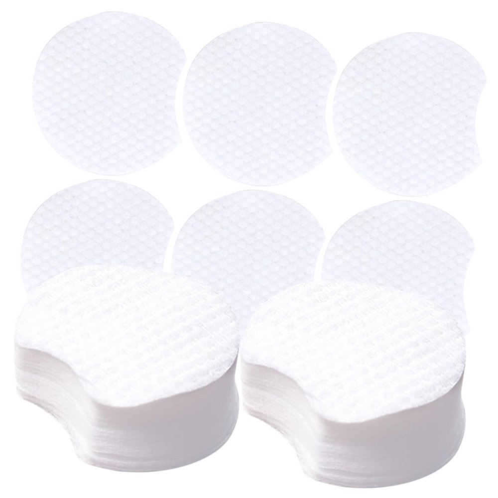VICASKY 1200Pcs Thick Disposable Makeup Remover Pads Semi Face Cleaning Pads with Embossed Texture Non Woven for Gentle Oil and Cosmetic Removal Practical Facial Cleansing Tools for Daily